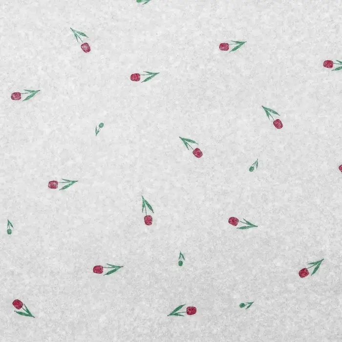 Бумага упаковочная тишью, &laquo;Цветы&raquo;, белый, 50 см &times; 70 см 17 грамм