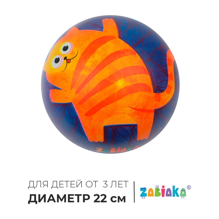Мяч детский ZABIAKA &laquo;Котик&raquo;, d=22 см
