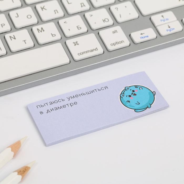 Подарочный набор &laquo;Мурчим в невесомости&raquo;: блокнот, ручка, блок с липким краем