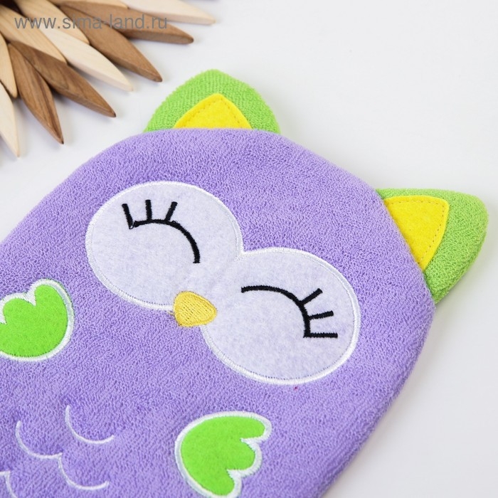 Игрушка-мочалка для купания, детская &laquo;Совёнок&raquo; из махры