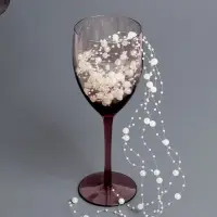 Гирлянда для декора из бусин, айвори - крем