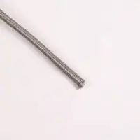 Шнурки для обуви, пара, круглые, с фиксатором, эластичные, d=3 мм, 100 см, серые