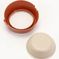 Лего-миска ALTA для животных с наклоном 0,3л КИРПИЧНАЯ