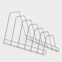 Подставка для крышек, 34&times;18&times;16 см, хром