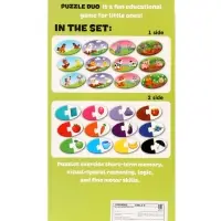 Large DUO puzzle, Mommy and baby, learning the colors
