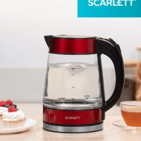 Чайник электрический стеклянный c подсветкой 1,7л