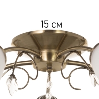 Люстра "Луиза" 5х40Вт Е27 бронза 58х58х26см