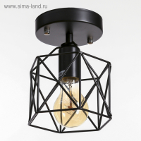 Люстра "Сеть" 1х40Вт Е27 черный 13х13х17 см BayerLux
