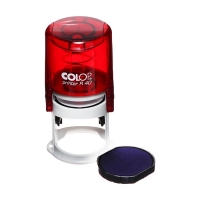 Оснастка для круглой печати автоматическая COLOP Printer R40, диаметр 41.5 мм, с крышкой, корпус рубин