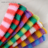 Мочалка для тела Доляна &laquo;Махровая&raquo;, 12&times;45 см, МИКС