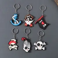 Брелок резина "Пираты" МИКС 3,5х4,8 см