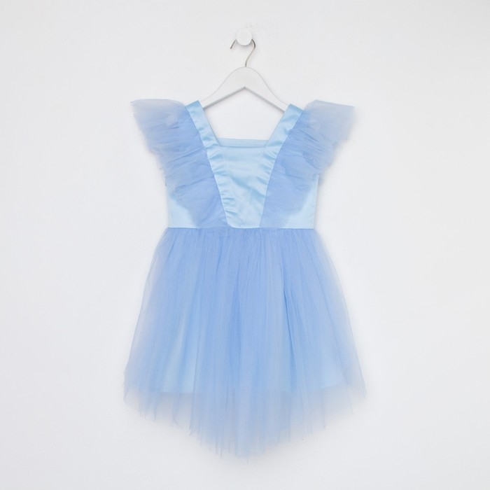 Платье нарядное детское KAFTAN, размер 28 (86-92 см), голубой Платье нарядное детское KAFTAN, размер 28 (86-92 см), голубой