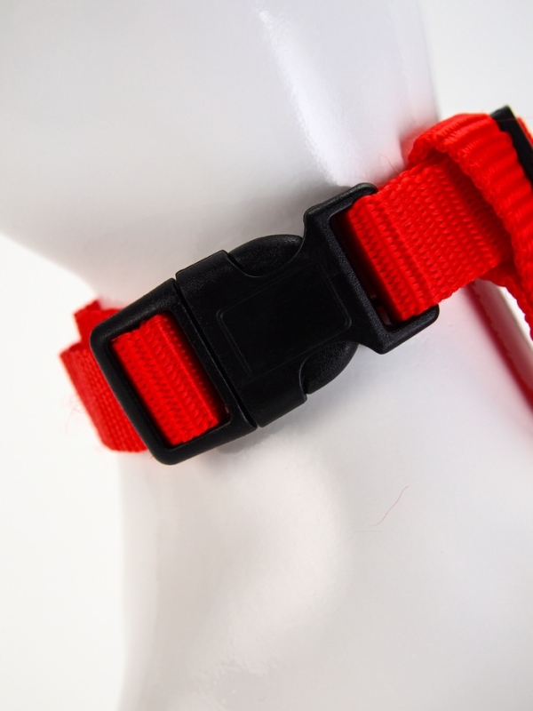 Комплект для кошек, ширина 1,5 см, ОШ 16,5-27 см, ОГ 21-35 см, поводок 120 см, красный