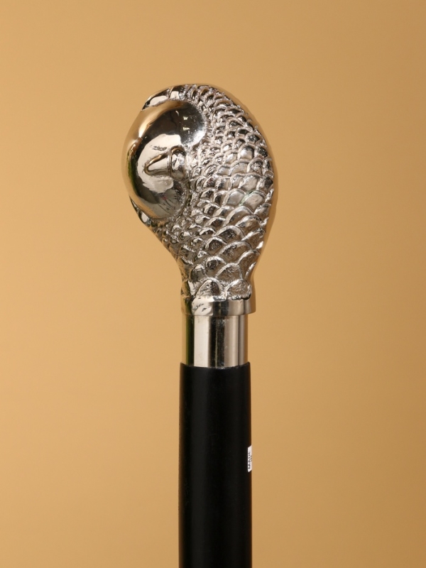 Трость 90 см, манговое дерево, никель