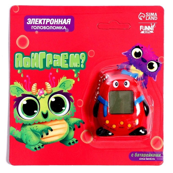 Электронная игра &laquo;Поиграем?&raquo;,168 персонажей, цвета МИКС, на блистере