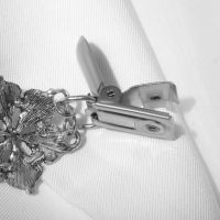 Зажим для кардигана &laquo;Цветение&raquo;, цвет чернёное серебро