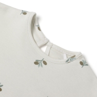 Футболка с рюшами Крошка Я Olives, р. 62-68, молочный