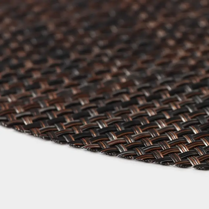 Салфетка сервировочная на стол Доляна &laquo;Ди&raquo;, d=38 см, цвет тёмный шоколад