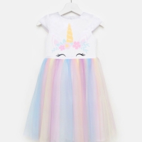 Платье детское "Единорог" KAFTAN, р. 28 (86-92 см)