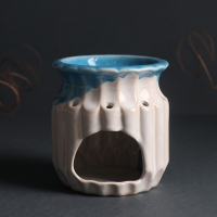 Аромалампа керамика "Греческая амфора" синий 9х9х9,5 см Аромалампа керамика "Греческая амфора" синий 9х9х9,5 см