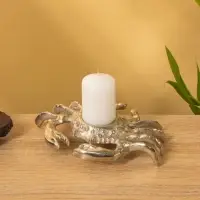 Подсвечник &laquo;Крабик&raquo;, 19&times;13&times;3.5 см, алюминий