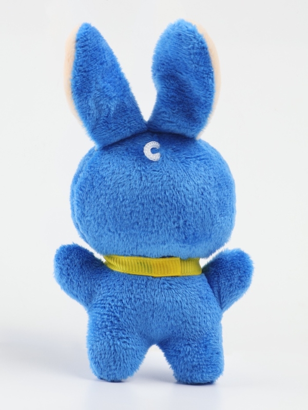 Мягкая игрушка  "Заяц", цвет синий, 10х7х5 см