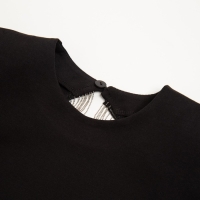 Платье женское с бахромой MINAKU: PartyDress цвет черный, размер 40