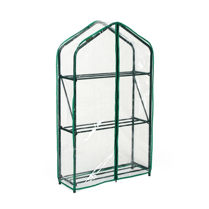 Парник-стеллаж, 3 полки, 110 × 65 × 22 см, металлический каркас d = 16 мм, чехол плёнка толщиной 100 мкм Парник-стеллаж, 3 полки, 110 × 65 × 22 см, металлический каркас d = 16 мм, чехол плёнка толщиной 100 мкм
