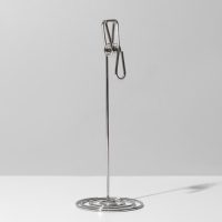 Ценникодержатель с зажимом &laquo;Прищепка&raquo;, 5,5&times;5,5&times;15 см, цвет серебро