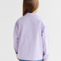 Рубашка детская MINAKU: Jeans collection, цвет лавандовый, рост 140 см