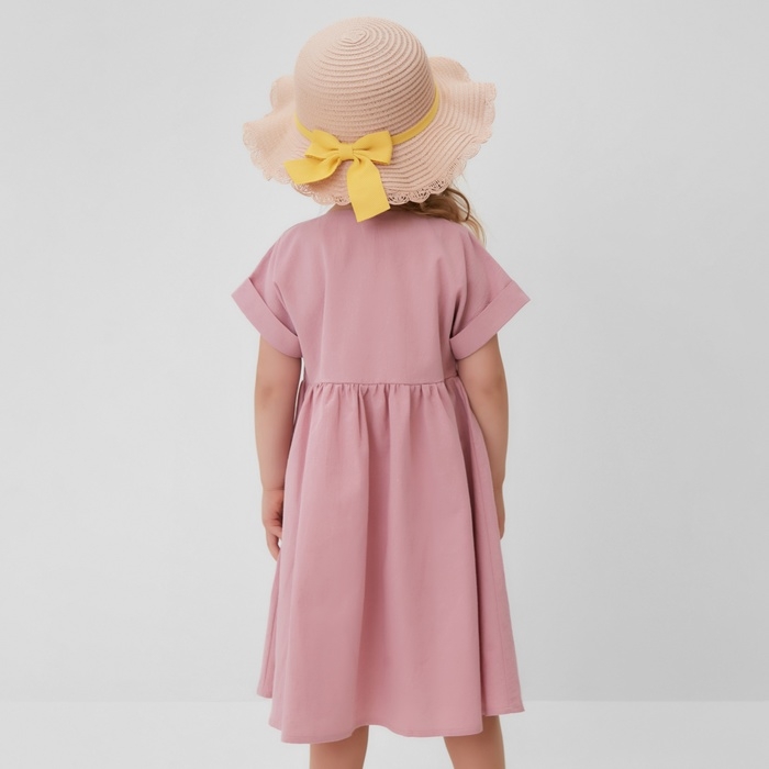 Платье для девочки MINAKU: Cotton Collection цвет сиреневый, рост 98