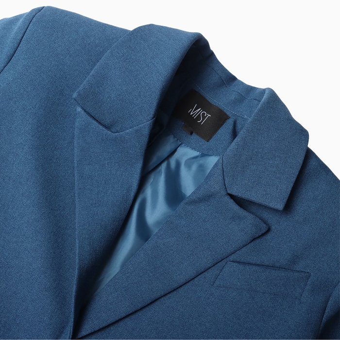 Пиджак укороченный MIST Base, р. 46, синий Пиджак укороченный MIST Base, р. 46, синий