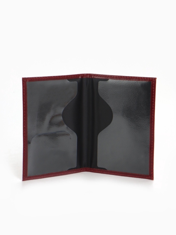 Обложка для паспорта, цвет бордовый
