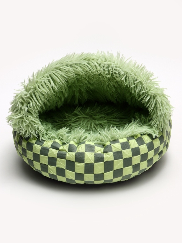 Лежанка для животных "Кокон", 40*40 см, зелёная