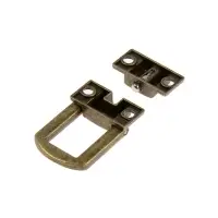 Замок-защелка на ящик ZM01, 2.5&times;2 см, цвет бронза