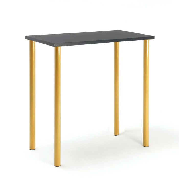 Стол проверки Стол проверки "Эконом", Шагрень чёрный/ Золотой, 1000х500х800 мм