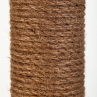 Комплекс для кошек с когтеточкой, 3х-уровневый, 34 х 34 х 105см, темно-серый