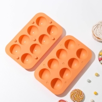 Форма для выпечки &laquo;Кейк. попс&raquo;, силикон, 19,5&times;11,7&times;3,5 см, 8 ячеек, 2 части, с палочками, цвет МИКС