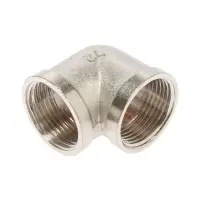 Угол ZEIN, 3/4", внутренняя резьба, никелированная латунь