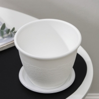 Горшок с поддоном &laquo;Розалия&raquo;, 1.2 л, белый