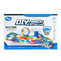 Автотрек &laquo;Магический Трек&raquo;, гибкий, светится в темноте, 151 деталь, поворот