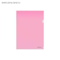 Папка-уголок А4, 160 мкм, ErichKrause Glossy Classic, прозрачная, микс