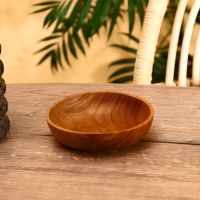 Миска 15х15х4 см, тиковое дерево