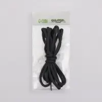 Шнурки для обуви, пара, круглые, d=5 мм, 110 см, тёмно-серые