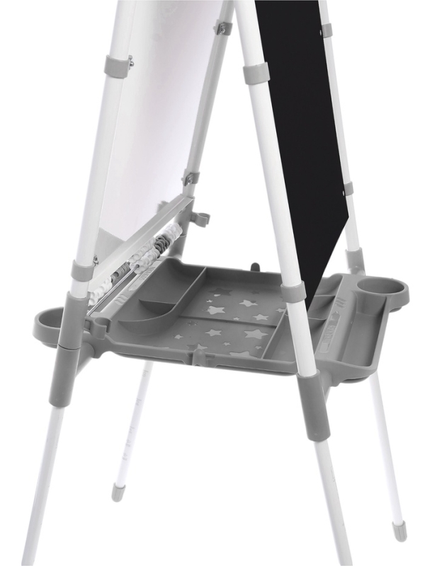 Доска знаний-мольберт 2 двусторонний ДЗМ2/СР серый