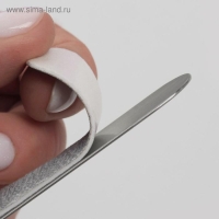 Основа для пилки, прямая, двухсторонняя, нержавеющая сталь, 15&times;1,6 см, серебристая