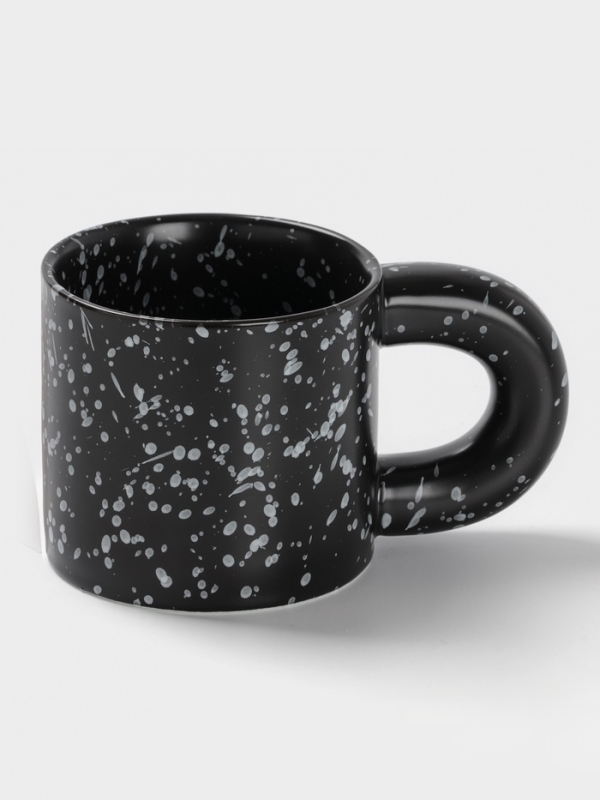 Кружка Доляна "Сплэш" 14х8,5х8,2 см, цвет черный