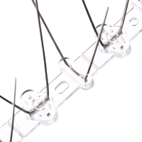 Отпугиватель для птиц, 25 &times; 10 см, шипы противоприсадные 20 шт., 2 ряда, Greengo