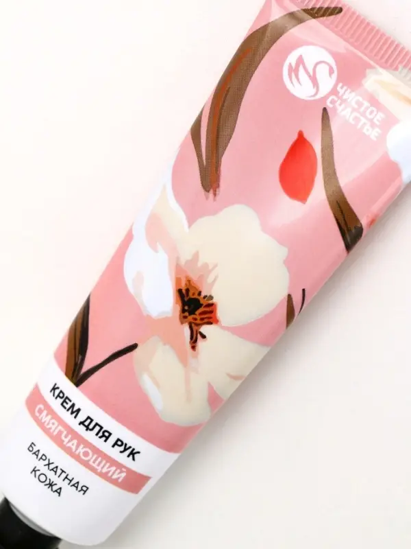 Крем для рук смягчающий, 30 мл, бархатная кожа, Чистое счастье