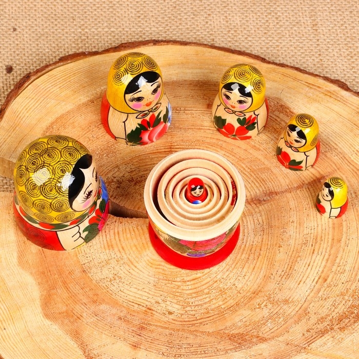 Матрёшка "Семёновская", 6 кукольная, высшая категория